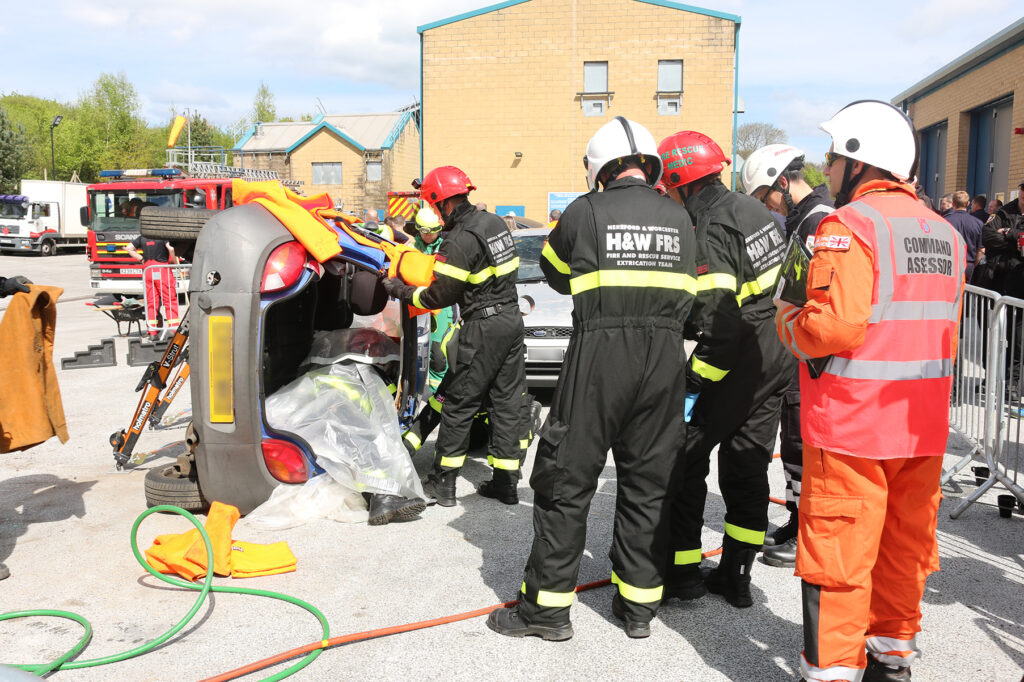 Photo of the extrication challenge